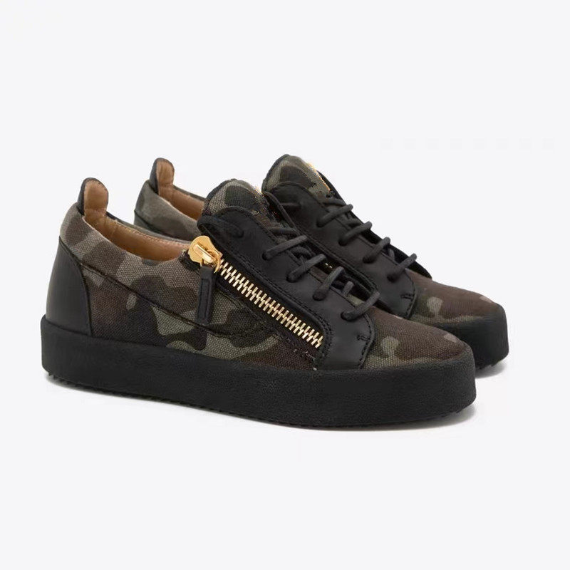 GZ防滑低帮板鞋休闲拉链迷彩男鞋