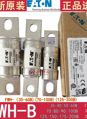 Bussmann保险丝 FWH-40B-50/60/70/80/90/100B/125/150/200B 500V