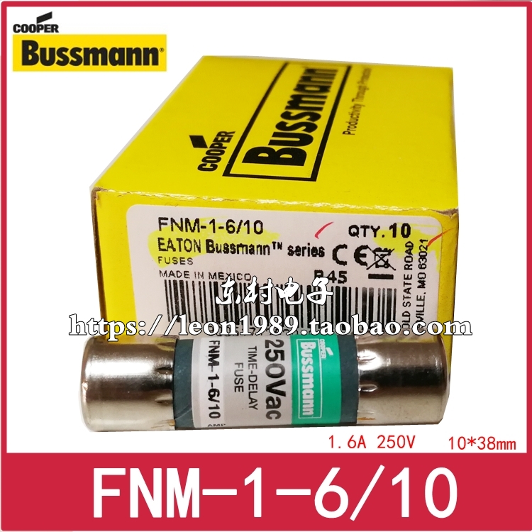 FNM-1-6/10熔断器BUSSMANN1.6A