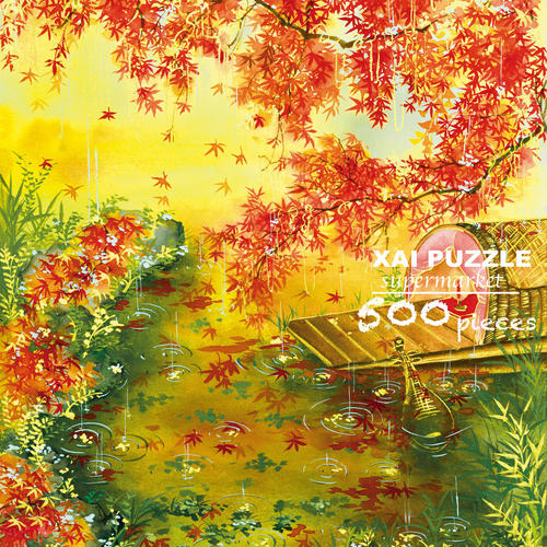 最新发布•《琵琶行》原创手绘中式拼图•500片丝绒触感53x38cm