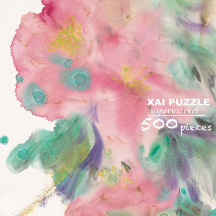 彩墨晕染·《海棠依旧》原创手绘中式拼图•500片丝绒触感53x38cm
