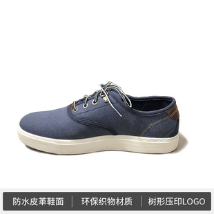 低帮船鞋 Timberland添柏岚男鞋 户外休闲透气板鞋 天木兰蓝色A17M2