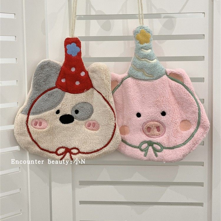 动物厨房洗手布插手加厚儿童擦手帕擦手巾吸水挂式擦手毛巾卫生间,家庭/个人清洁工具,厨房擦手巾,淘宝优惠券,粉丝福利购,淘宝优惠卷