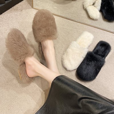2025半拖鞋毛毛鞋懒人鞋