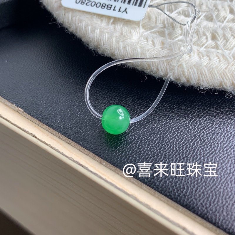 天然缅甸老坑翡翠冰种满阳绿翠绿圆珠子手串手链单颗散珠玉石配饰,珠宝/钻石/翡翠,手链/手串,淘宝优惠券,粉丝福利购,淘宝优惠卷
