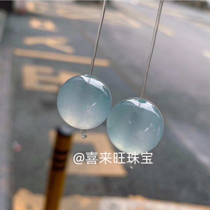 天然缅甸老坑翡翠冰种白冰高冰种圆珠子手串手链单颗散珠玉石配饰,珠宝/钻石/翡翠,手链/手串,淘宝优惠券,粉丝福利购,淘宝优惠卷