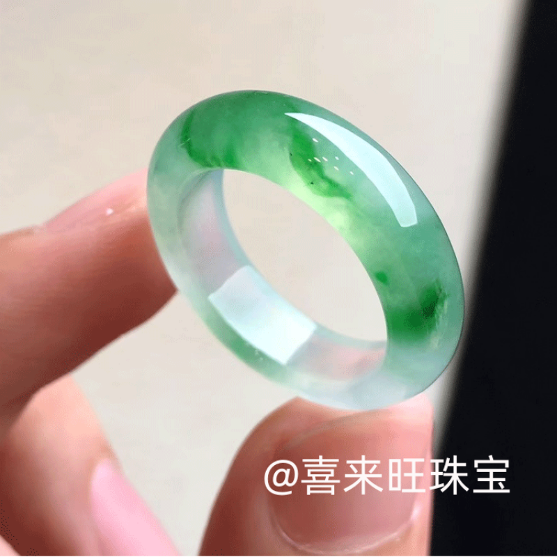 天然缅甸老坑翡翠冰种飘绿花帝王绿辣绿冰绿玉石戒指指环戒圈扳指,珠宝/钻石/翡翠,戒指/指环,淘宝优惠券,粉丝福利购,淘宝优惠卷