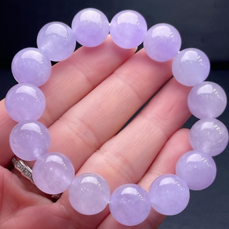 天然缅甸老坑翡翠冰种紫罗兰淡紫圆珠子手串手链珠串项链玉石配饰,珠宝/钻石/翡翠,手链/手串,淘宝优惠券,粉丝福利购,淘宝优惠卷