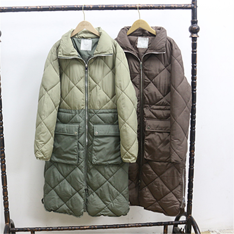 中长款百搭宽松双口袋