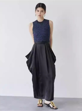 FC4-4日本原单新品女士立体裁剪一步裙长款半身裙