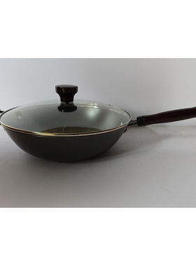 爱仕达铸铁无涂层不易锈炒平底锅正品CF32J3DJ电磁炉明火通用32CM