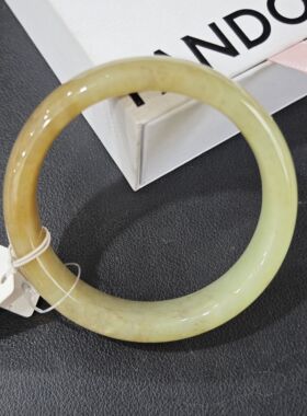 天然和田糖玉 内径59mm 宽15mm 半壁半糖保真保天然