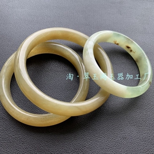 【冬日款全】S天然岫岩玉新疆水草手镯大金草冰透玉镯子一物一图