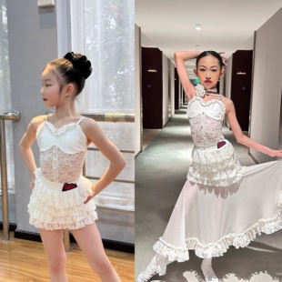 盛佳舞服SJSK新款拉丁舞摩登舞奶油蛋糕裙分体套装训练服表演服