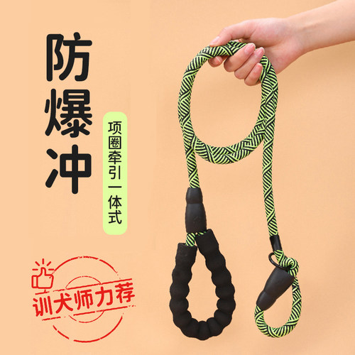 狗狗牵引绳p链防爆冲中型大型犬