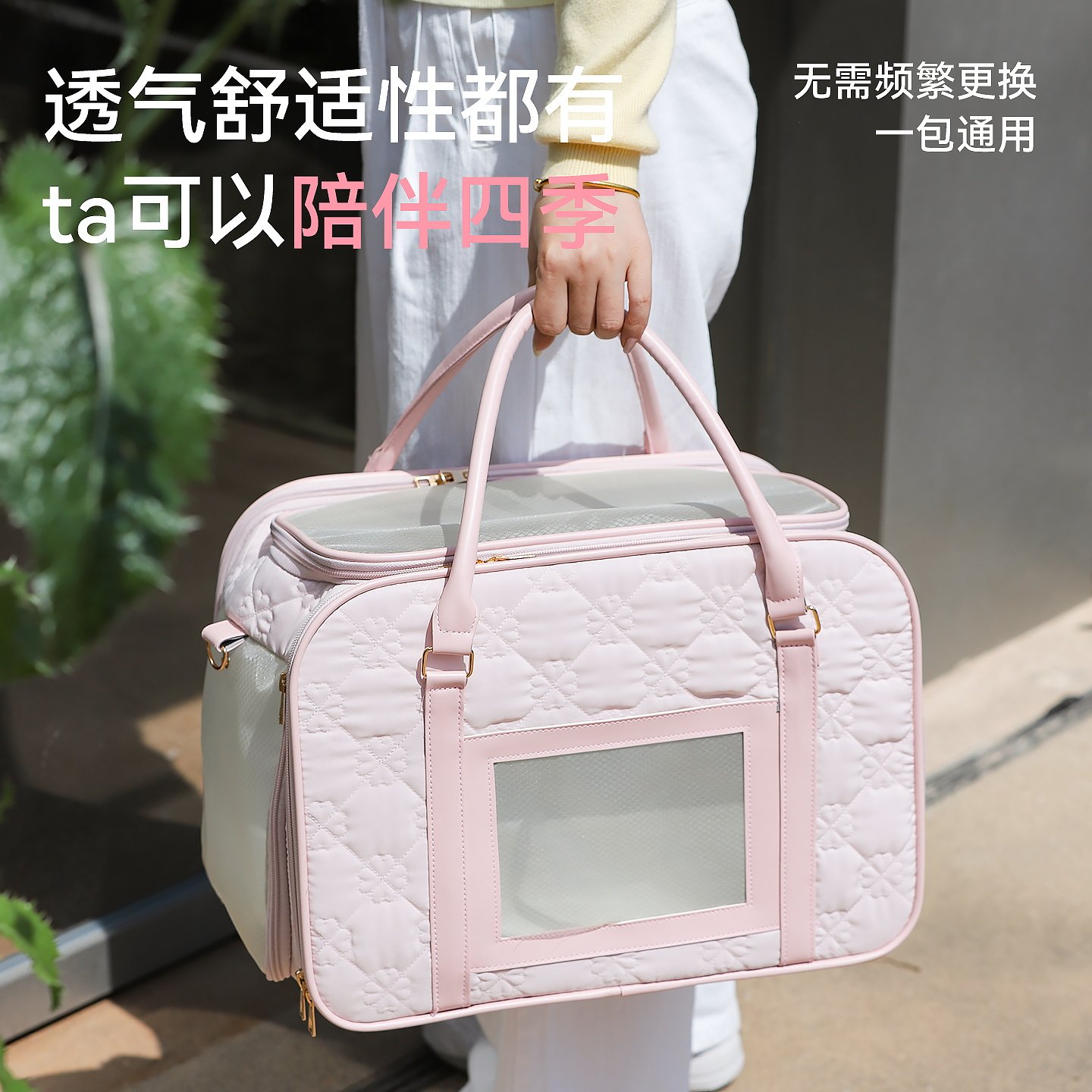 猫包外出便携猫咪背包多面透气大空间高颜值小狗包出行宠物太空舱