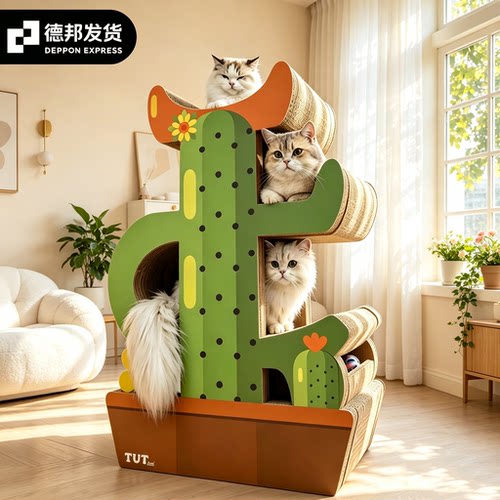免安装仙人掌猫爬架|不占地