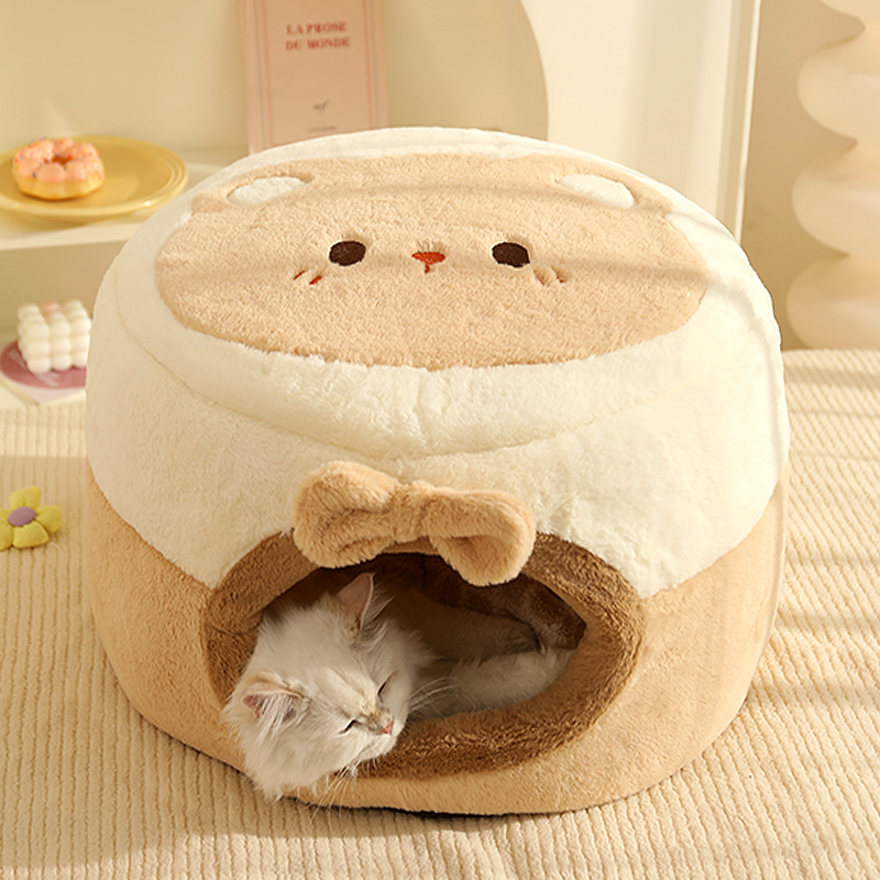 猫窝冬天保暖封闭式猫房子睡袋
