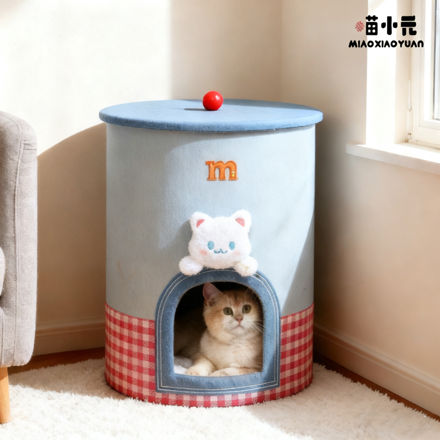 喵小元猫爬架家用小户型不占地树洞猫窝剑麻桶猫抓板猫咪小型猫架,宠物/宠物食品及用品,猫爬架,淘宝优惠券,粉丝福利购,淘宝优惠卷