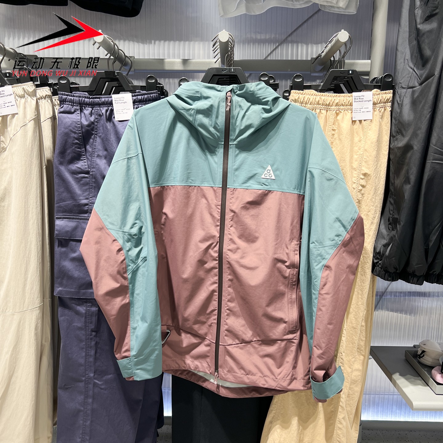 Nike耐克男装2026年秋新款ACG防风防水雨天夹克冲锋衣 HJ2688-382