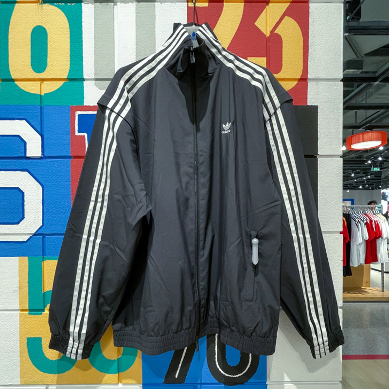 ADIDAS阿迪达斯女装2024秋季新款防风跑步休闲运动夹克外套JM9251
