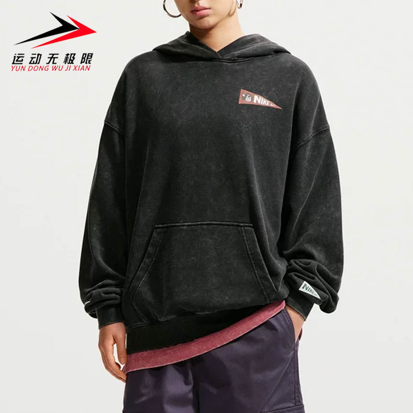 Nike耐克女装2026冬季新款休闲舒适保暖运动卫衣套头衫IZ5517-010