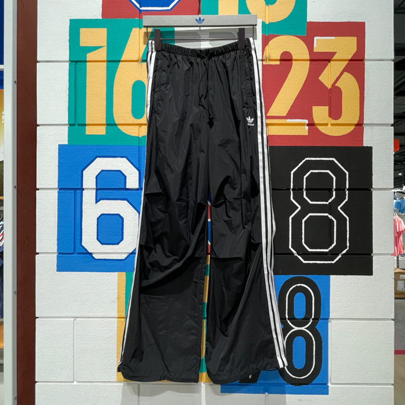 阿迪达斯三叶草宽松运动长裤伞裤