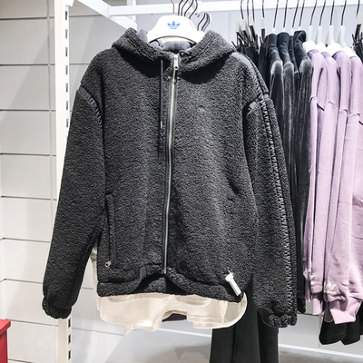 冬季新款加绒保暖连帽休闲外套