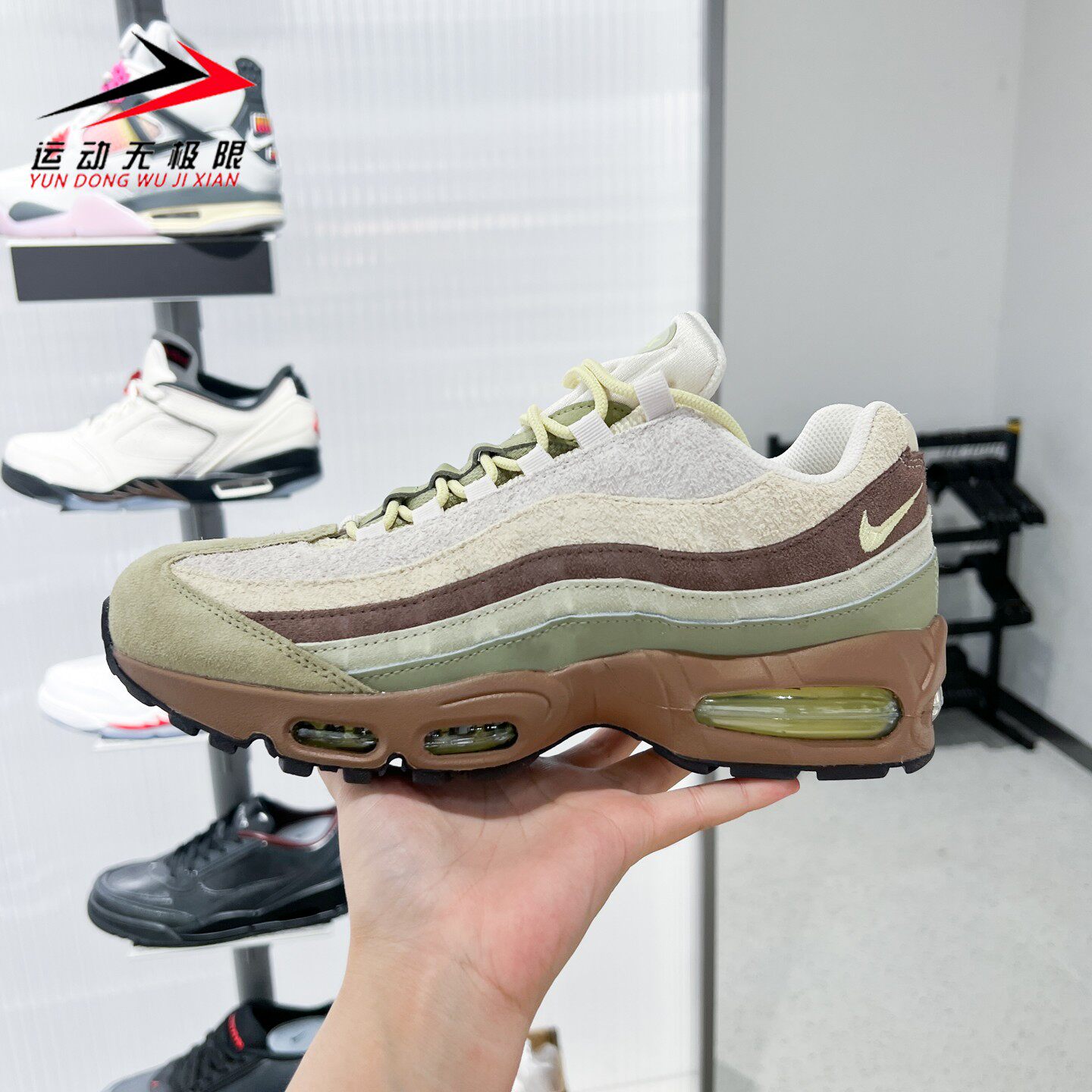 耐克男鞋2026冬AIR MAX 95 BIG BUBBLE气垫运动跑步鞋 IZ6187-032