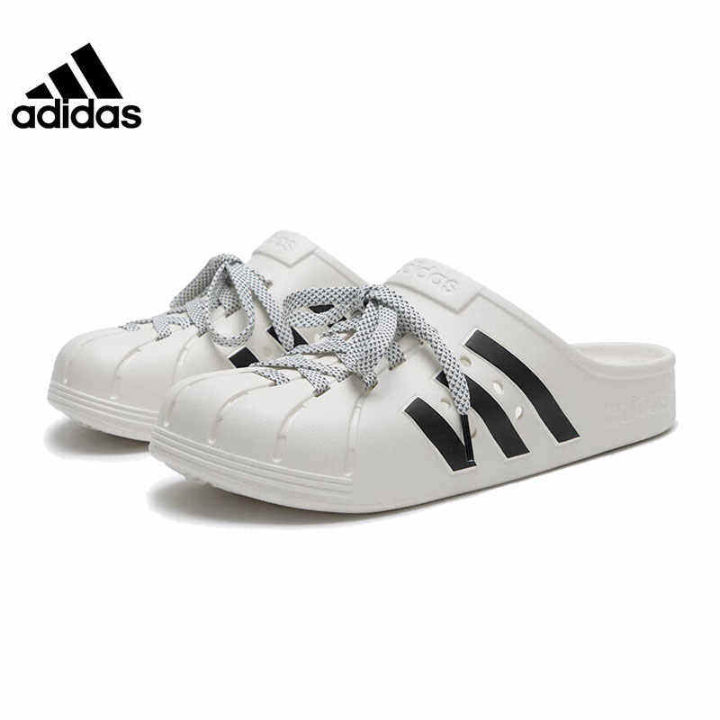adidas阿迪达斯2024冬季男女鞋贝壳头运动休闲鞋沙滩鞋拖鞋JH9849