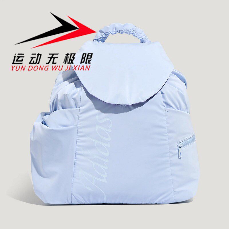 阿迪达斯三叶草女包2026秋新款运动风实用翻盖休闲双肩背包KY9924