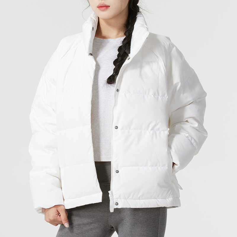 Adidas阿迪达斯女外套2024冬款运动休闲保暖立领防风羽绒服IX8867