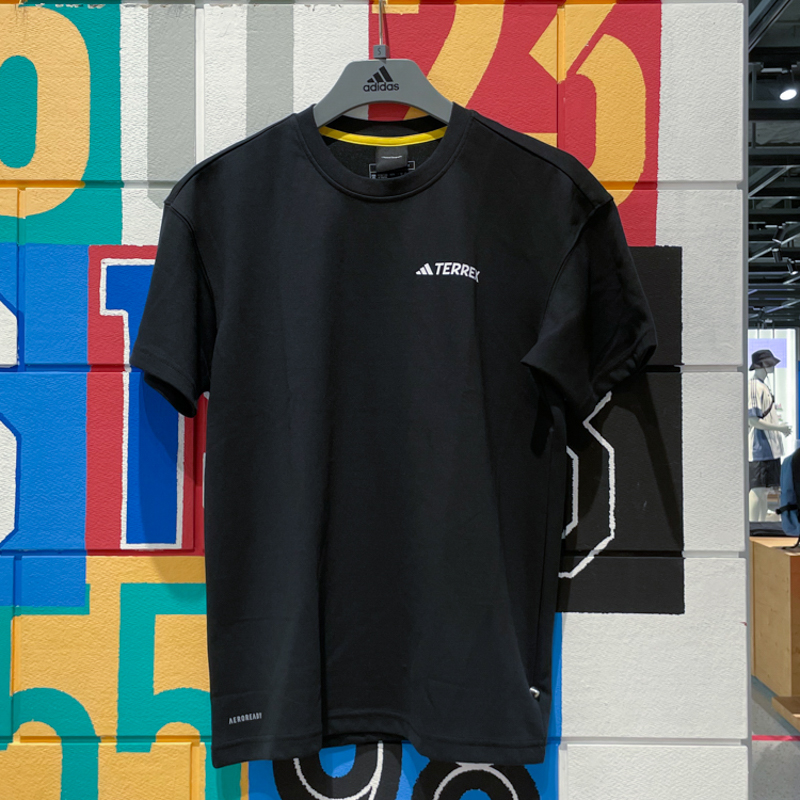Adidas阿迪达斯短袖男装2024秋季新款运动休闲透气圆领T恤 IX6565运动服/休闲服装运动T恤原图主图