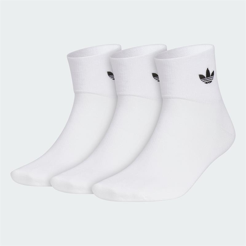 ADIDAS阿迪达斯三叶草男女2024冬季款透气舒适运动袜短筒袜JC9288