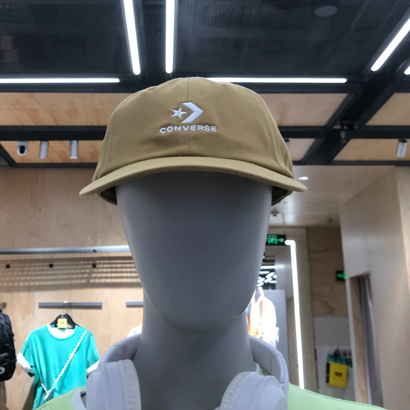 CONVERSE匡威男女帽2024夏季新款刺绣星箭软顶运动帽10022131-A24