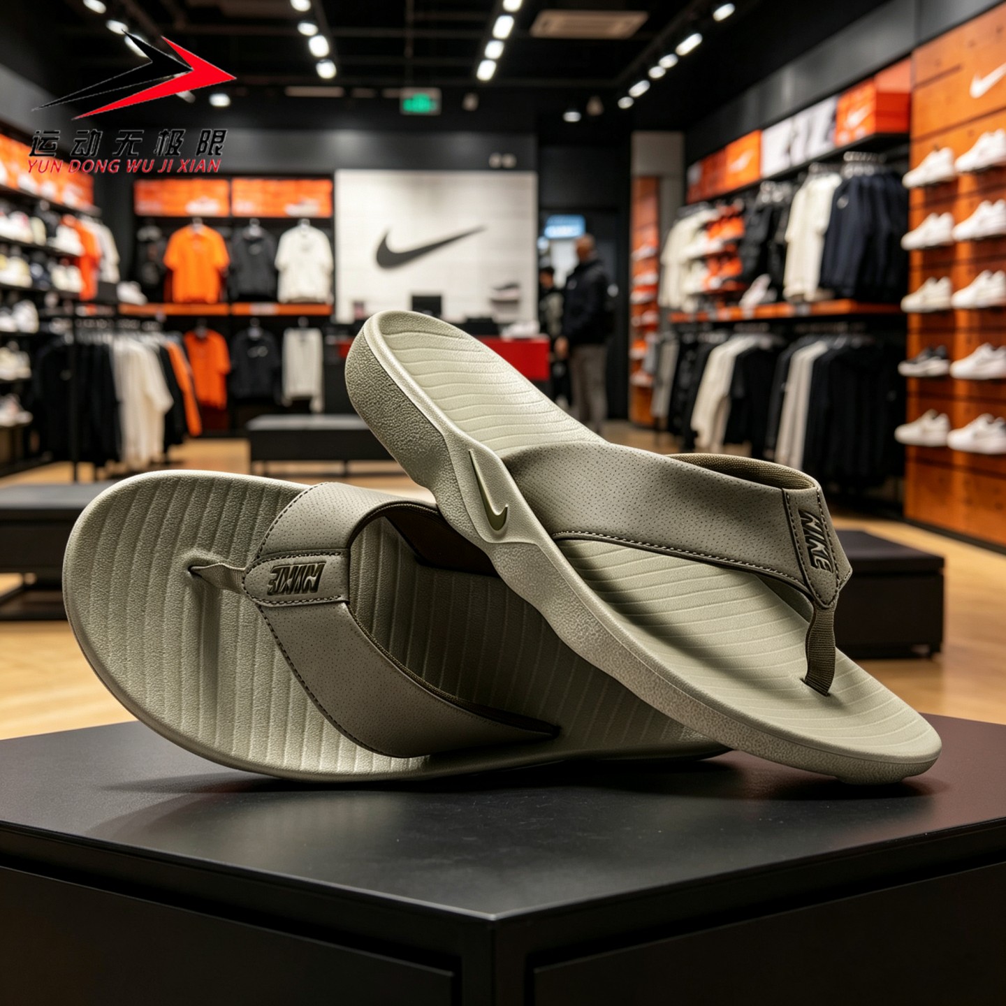 Nike/耐克男子拖鞋2026夏季新款户外休闲运动人字拖鞋 IH2380-001