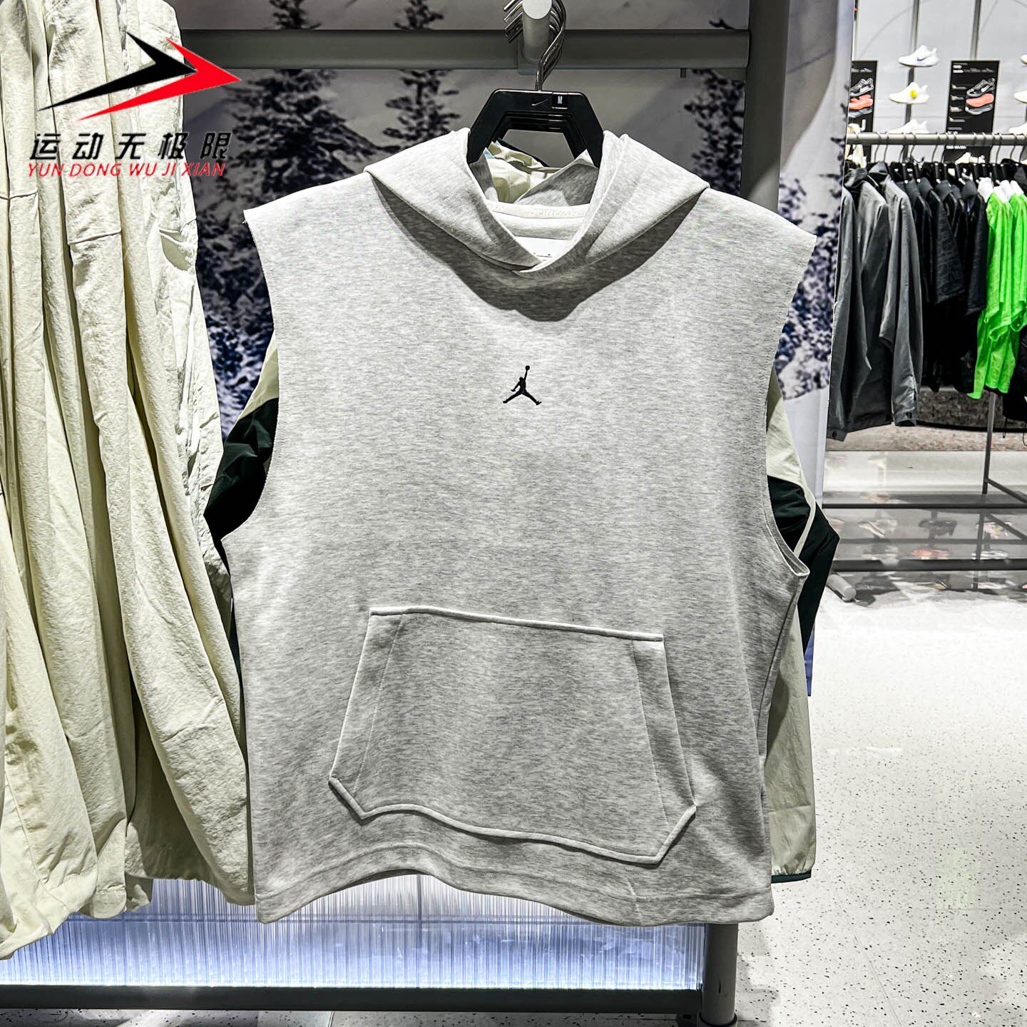 Nike耐克男装2026夏款JORDAN运动休闲透气无袖连帽T恤 IF3796-050