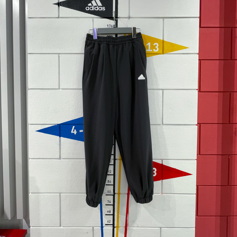 正品阿迪达斯女裤透气收口长裤