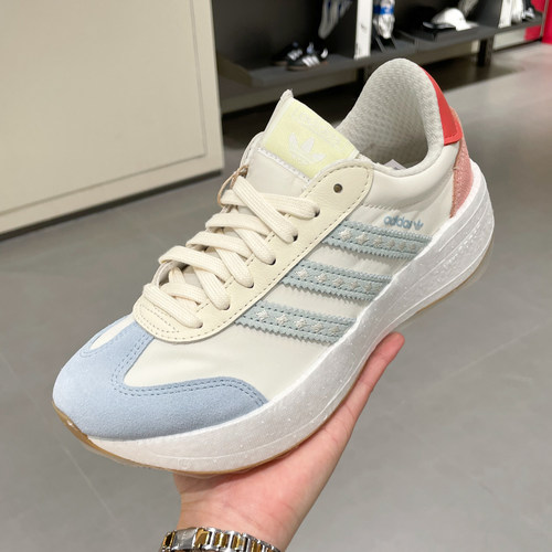 ADIDAS阿迪达斯三叶草女鞋2025秋款舒适透气缓震运动跑步鞋JR8027
