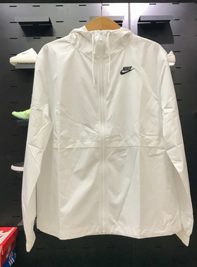 NIKE耐克女装2025秋款梭织轻薄防风衣运动连帽夹克外套DM6180-100