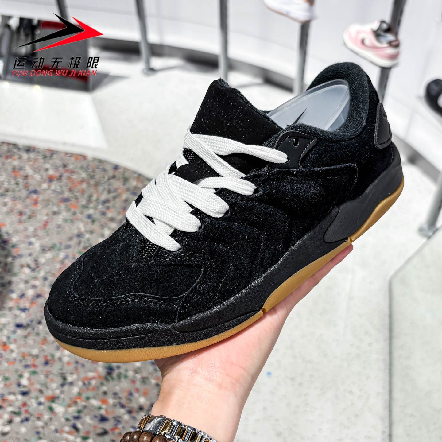 NIKE耐克童鞋女鞋2025冬季新款JORDAN运动休闲复古板鞋IB5679-001