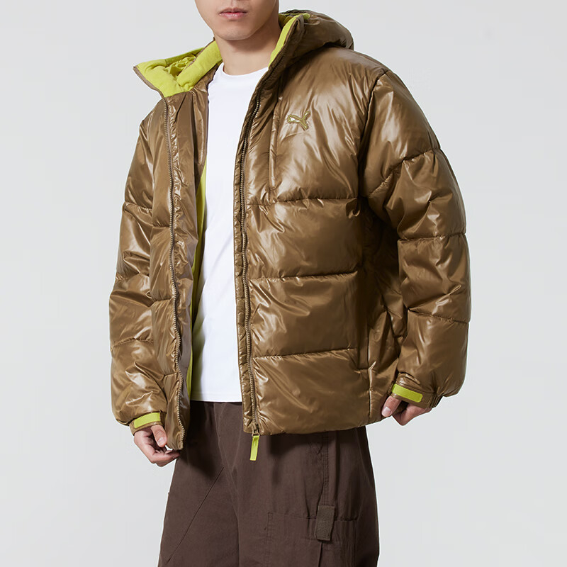 PUMA彪马男装2025冬款远红外拒寒拒水宽松连帽夹棉外套 635730-69