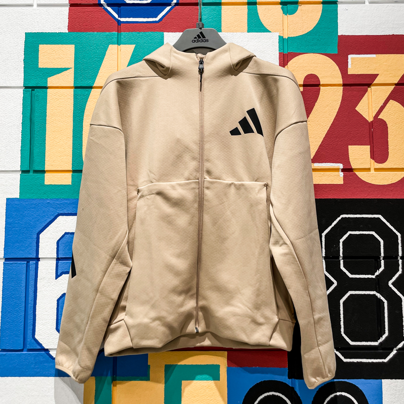 ADIDAS阿迪达斯男装2024冬季新款防风连帽运动休闲夹克外套JF2445