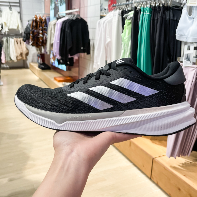 阿迪达斯运动训练缓震低帮跑步鞋