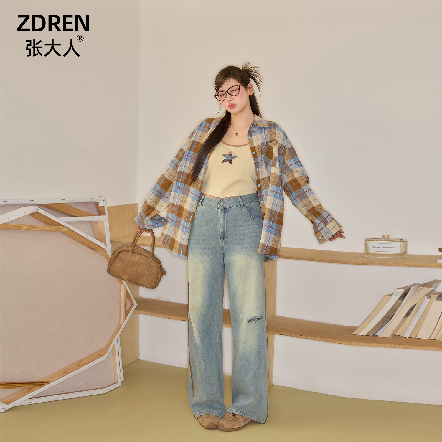 大码女装微胖mm显瘦套装