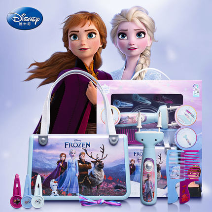 迪士尼女孩玩具女孩子扎发器冰雪奇缘编发器套装艾莎公主生日礼物