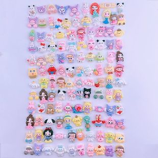 亮面卡通树脂配件磨砂奶油胶diy材料包手工制作壳发夹小饰品