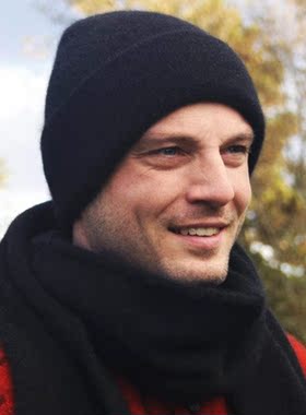 新西兰 羊毛possum纯色冬季双层加厚保暖针织帽子 可做产后月子帽