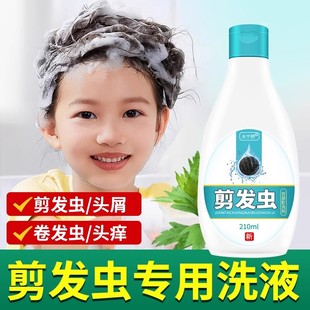 去剪发虫洗发水女童儿童专用卷发虫成人可用头螨头屑头痒百部洗剂