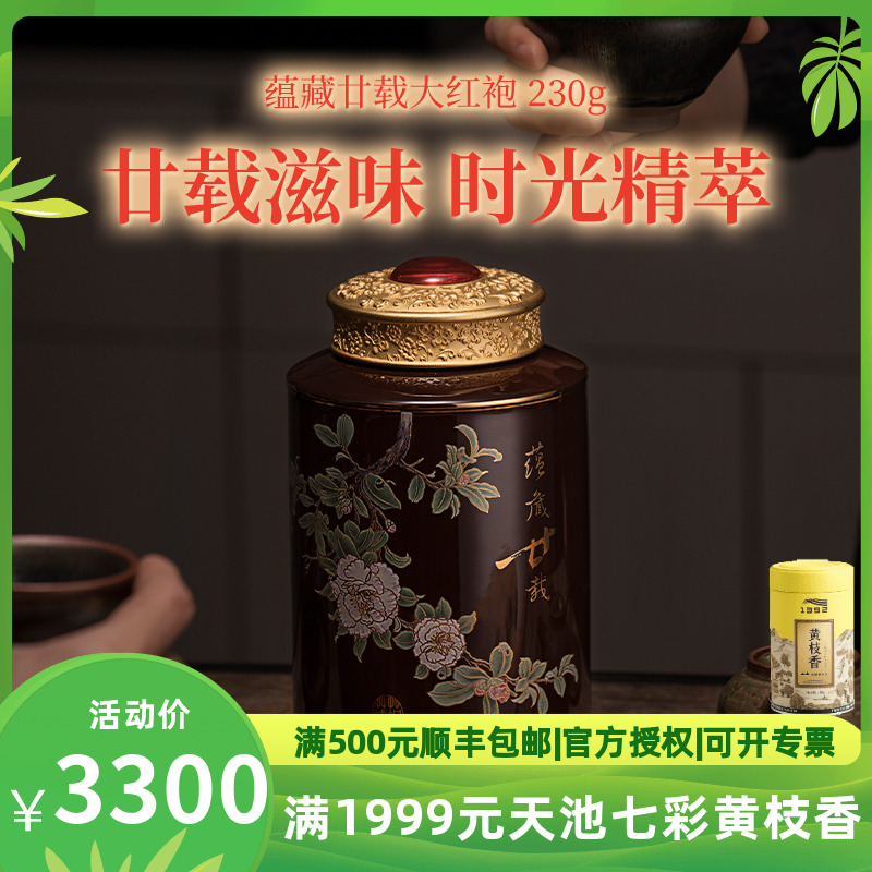 武夷星大红袍蕴藏廿载20年陈年特级大红袍武夷岩茶200g-封面